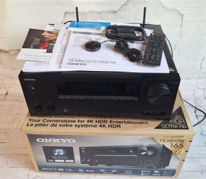 7.2 Onkyo TX-NR676 4k60p Dolby Atmos Vsion HDR BT Wi-Fi  